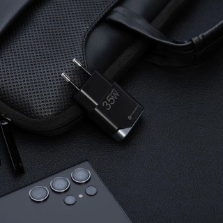 Forcell Φορτιστής Χωρίς Καλώδιο GaN με Θύρα USB-C 35W Power Delivery / Quick Charge 4.0 Μαύρος (F-Energy Ultra Slim)