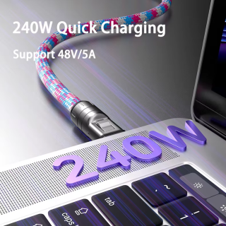 Κορδόνι Καρπού & Καλώδιο Φόρτισης USB-C to USB-C 2-σε-1 για Κινητό (Lanyard Cable) 30 cm - ΜΑΥΡΟ