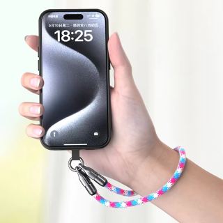 Κορδόνι Λαιμού & Καλώδιο Φόρτισης USB-C to USB-C 2-σε-1 για Κινητό (Lanyard Cable) 120 cm - ΜΑΥΡΟ