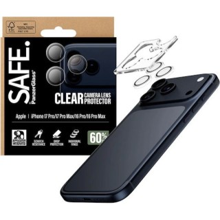 PanzerGlass® - SAFE. Camera Lens Protector - iPhone 17 Pro / iPhone 17 Pro Max / iPhone 16 Pro / iPhone 16 Pro Max - Clear