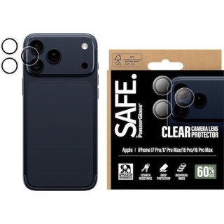 PanzerGlass® - SAFE. Camera Lens Protector - iPhone 17 Pro / iPhone 17 Pro Max / iPhone 16 Pro / iPhone 16 Pro Max - Clear