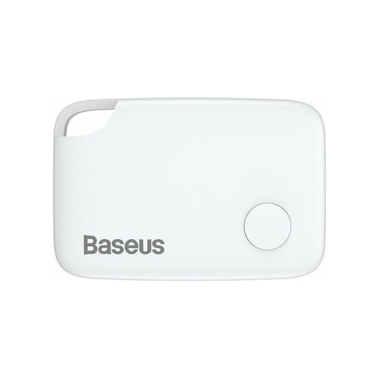 Baseus - Object Finder T2 pc 1 - Anti-lost Device with Lanyard, Alerts, 75mAh, 90dB, Android / iOS, 37x25x6mm - White