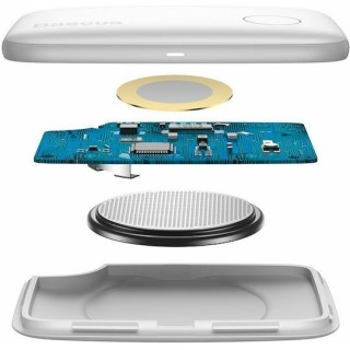 Baseus - Object Finder T2 pc 1 - Anti-lost Device with Lanyard, Alerts, 75mAh, 90dB, Android / iOS, 37x25x6mm - White