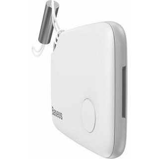 Baseus - Object Finder T2 pc 1 - Anti-lost Device with Lanyard, Alerts, 75mAh, 90dB, Android / iOS, 37x25x6mm - White