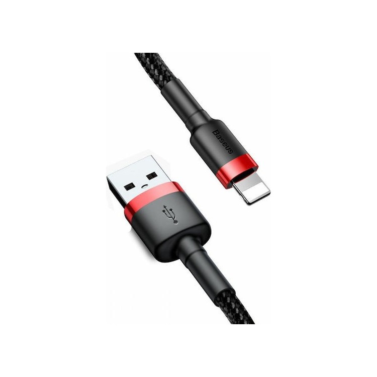 Baseus - Data Cable Cafule - USB to Lightning, 1.5A, 2m - Red Black