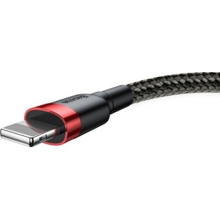 Baseus - Data Cable Cafule - USB to Lightning, 1.5A, 2m - Red Black