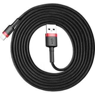 Baseus - Data Cable Cafule - USB to Lightning, 1.5A, 2m - Red Black
