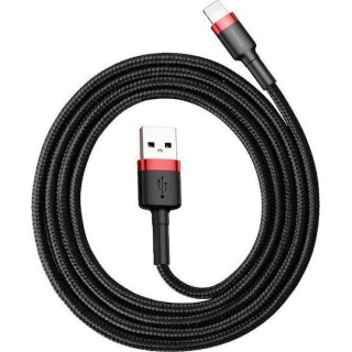Baseus - Data Cable Cafule - USB to Lightning, 1.5A, 2m - Red Black