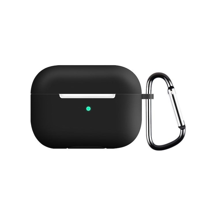 Techsuit - Silicone Case - for Apple AirPods 3, Smooth Ultrathin Material - Black