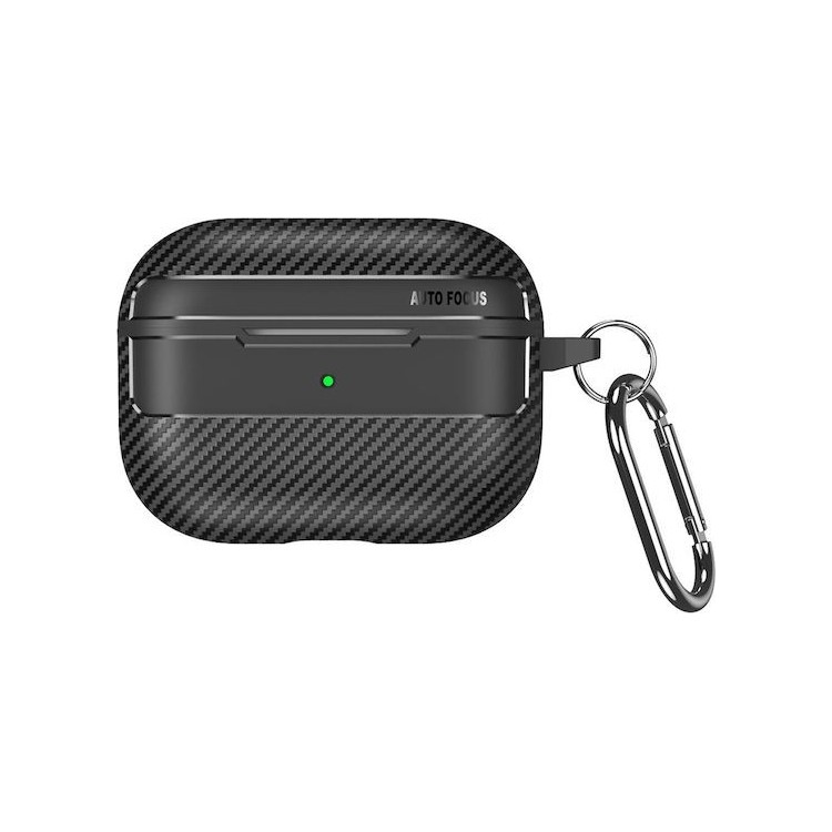Techsuit - CarbonFiber - for Apple AirPods Pro 1 / 2 - Black