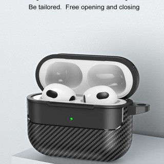 Techsuit - CarbonFiber - for AirPods 3 - Black