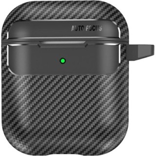 Techsuit - CarbonFiber - for AirPods 1 / 2 - Black