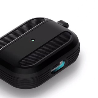 Techsuit - Carbon Silicone - for AirPods Pro 1 / AirPods Pro 2 - Navy Blue