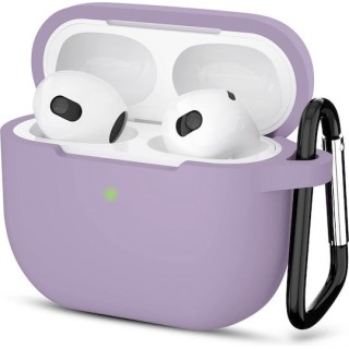 Techsuit - Silicone Case - for Apple AirPods 3, Smooth Ultrathin Material - Purple