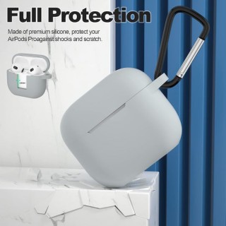 Techsuit - Silicone Case - for Apple AirPods 3, Smooth Ultrathin Material - Purple