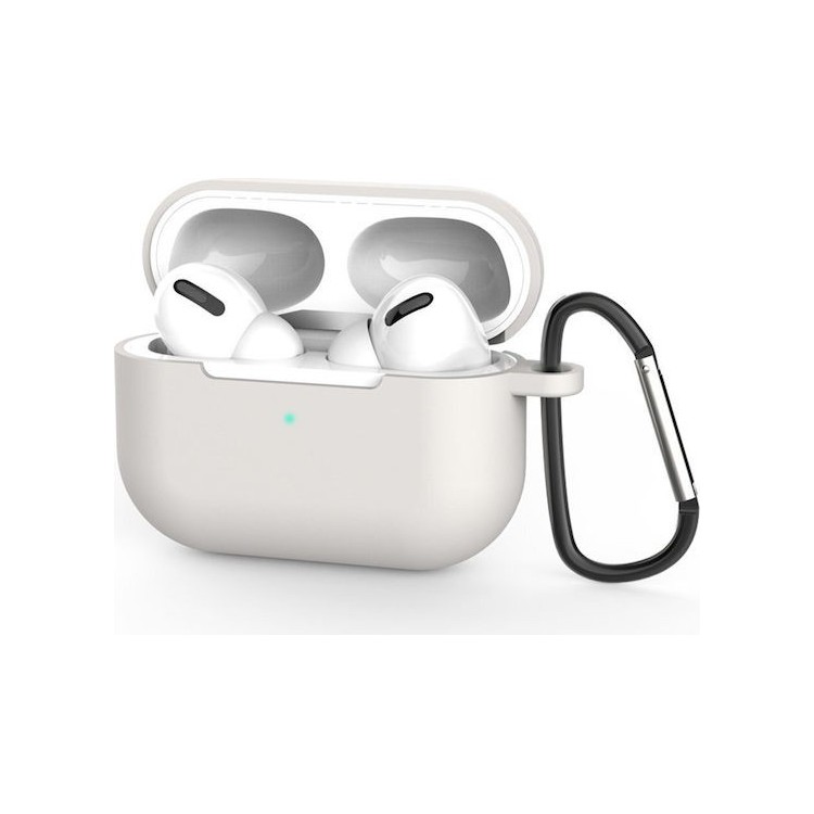 Techsuit - Silicone Case - for AirPods Pro 3, Smooth Ultrathin Material - Light Gray
