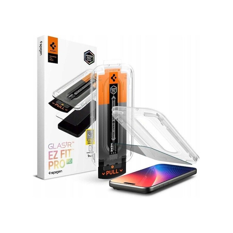Spigen - Glas.tR EZ-FIT Pro - iPhone 16 Pro Max / iPhone 17 Pro Max - Privacy