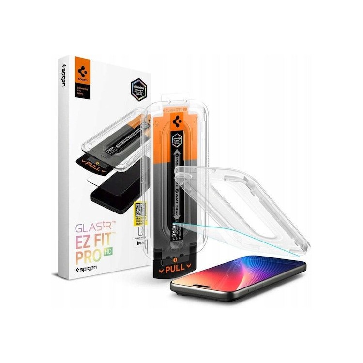Spigen - Glas.tR EZ-FIT Pro - iPhone 16 Pro Max / iPhone 17 Pro Max - Clear