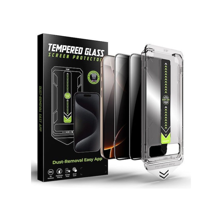 Techsuit - TitanGlass FullCover (2 pack) - iPhone 17 Air - Privacy