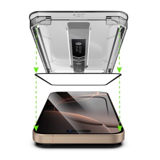 Techsuit - TitanGlass FullCover (2 pack) - iPhone 12 Pro Max - Black