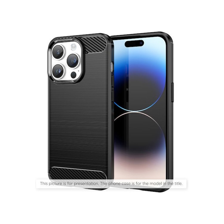 Techsuit - Carbon Silicone - iPhone 16e - Black