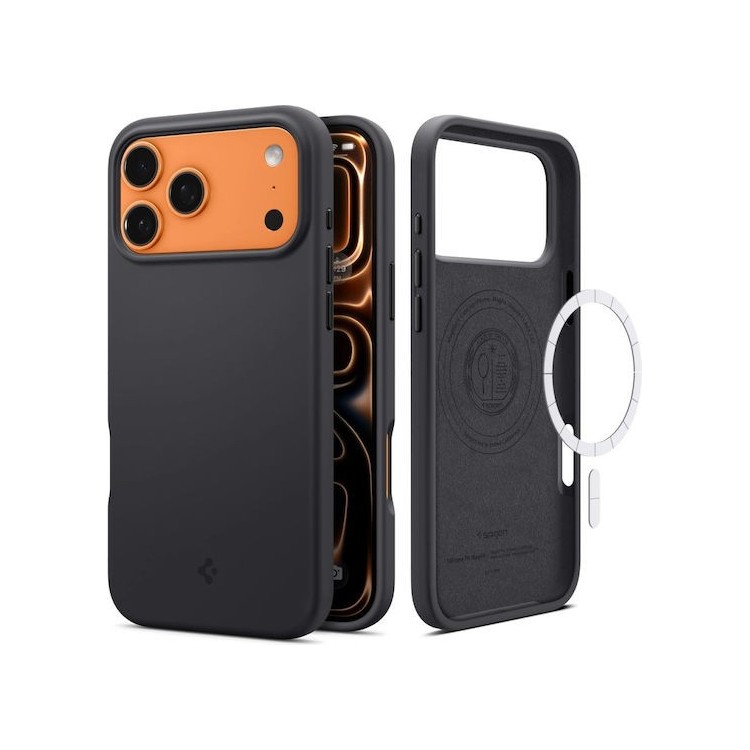 Spigen - Silicone Fit MagSafe - iPhone 17 Pro - Black