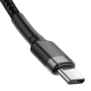 Baseus - (2 pack) Data Cable Cafule (E0418500) - Fast Charging, USB-C to USB-C, 60W, 2m - Black / Grey