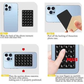 Techsuit - Phone Holder (SB-PAD)  - Black (Αντιολισθητική Βάση Κινητού)
