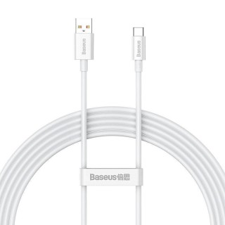 Baseus Καλώδιο USB-A σε USB-C 100W 0.25m Λευκό
