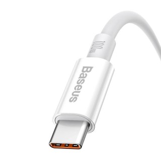 Baseus Καλώδιο USB-A σε USB-C 100W 0.25m Λευκό