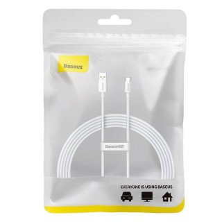 Baseus Καλώδιο USB-A σε USB-C 100W 0.25m Λευκό
