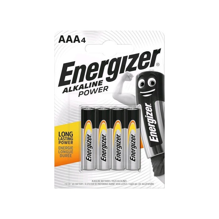 Energizer Power Αλκαλικές Μπαταρίες AAA 1.5V 4τμχ