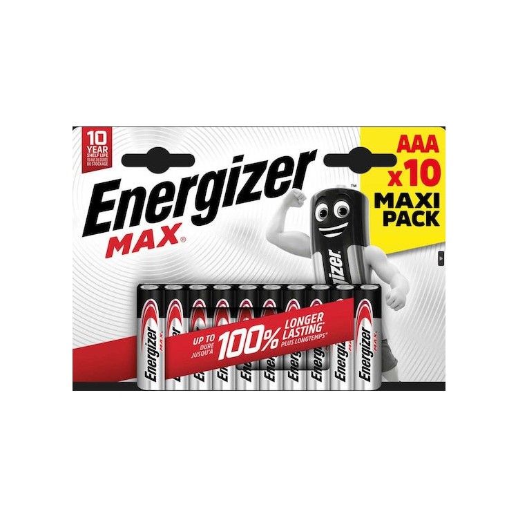 Energizer Max Alkaline AAA (10 τμχ)