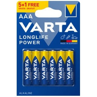 Varta Αλκαλική Longlife Power Μπαταρία LR3 AAA (6 τμχ)