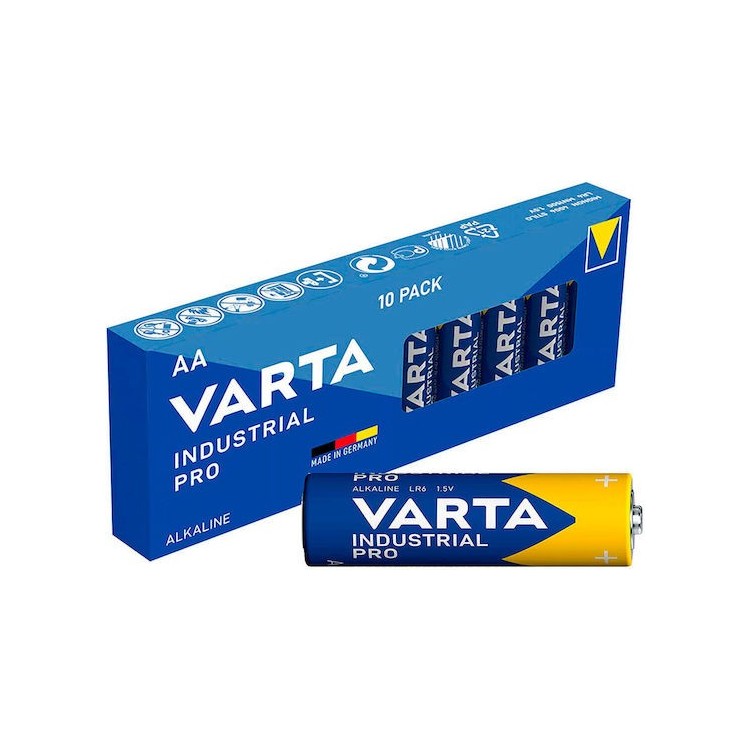 Varta Industrial Pro Αλκαλικές Μπαταρίες AA 1.5V 10τμχ