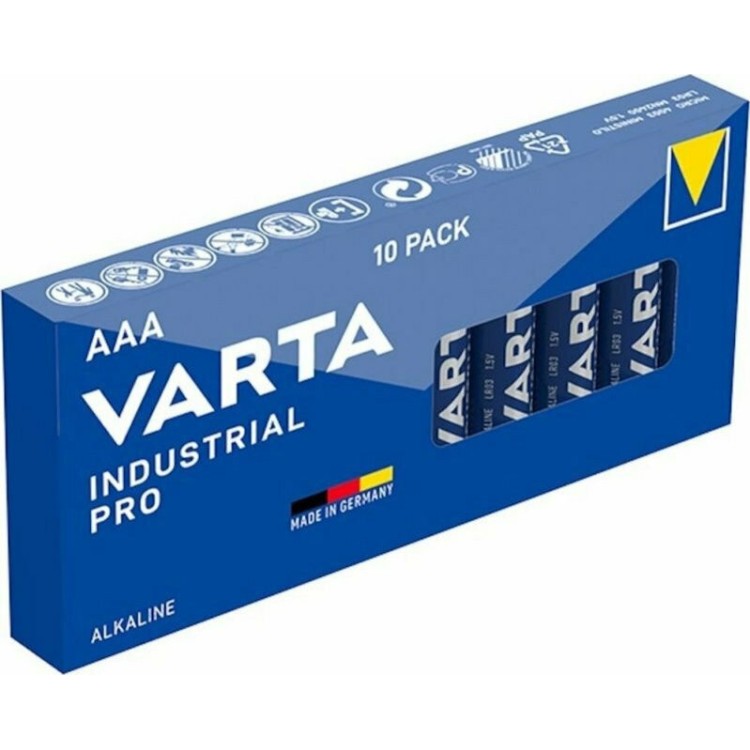 Varta Industrial Pro Αλκαλικές Μπαταρίες AAA 1.5V 10τμχ