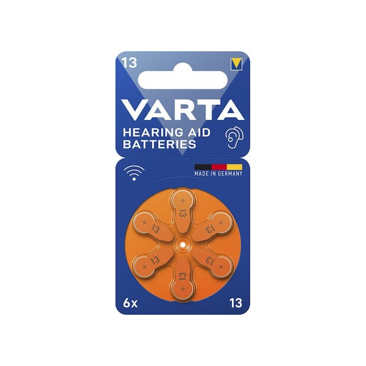 VARTA Hearing Aid 13 μπαταρίες ακουστικών βαρηκοΐας 6 τμχ