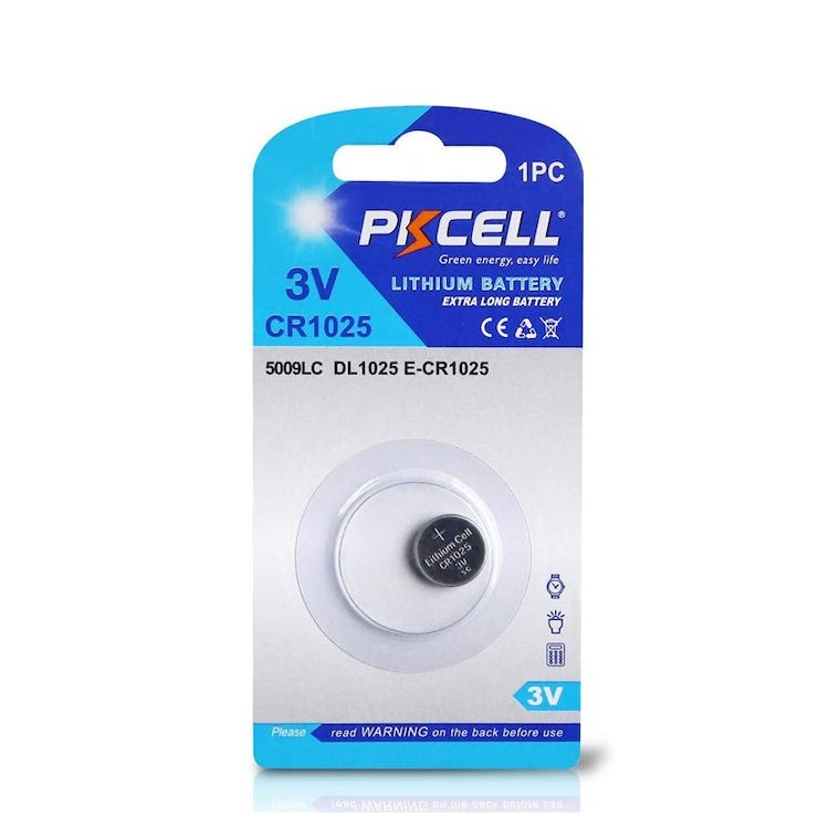 Pkcell Κουμπί Λιθίου CR1025-1B (1τμχ)