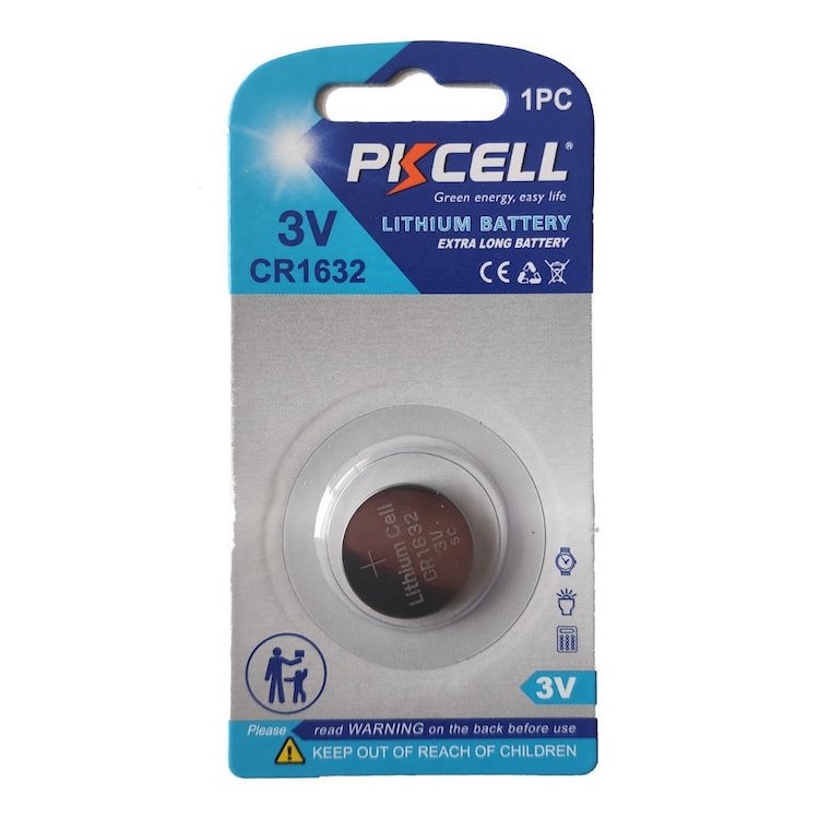 Pkcell Κουμπί Λιθίου CR1632