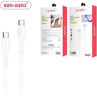 Ven-Dens VD-DCD06 USB-C to USB-C 2M-Λευκό