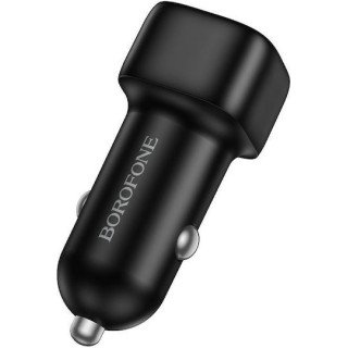 Borofone Car Charger (BZ34B) Type C/ USB A, PD20W, Dual Port, 38W, Black
