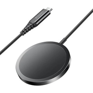 Yesido - Wireless Charging Station (DS21) - for iPhone, Fast Charging, N52 Magnets, Strong Adsorption, 15W, Type-C - Black