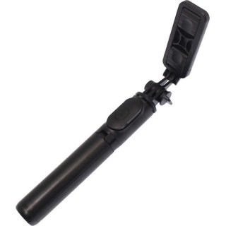 Techsuit - Selfie Stick (Q01) - with Bluetooth Remote Control and Stable Tripod Mount, 101cm - Black