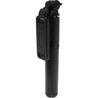 Techsuit - Selfie Stick (Q01) - with Bluetooth Remote Control and Stable Tripod Mount, 101cm - Black