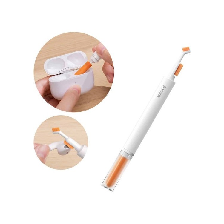Baseus - Cleaning Brush (NGBS000002) - with 3 Different Types of Brushes - White