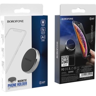 Borofone - Car Holder Plane (BH7) - for Dashboard, Magnetic, Aluminum Alloy - Black