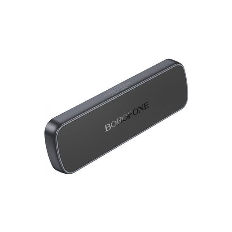 Borofone - Car Holder (BH121) - Magnetic, for Dashboard, Adhesive Base 4.5–7 inch - Black/Gray