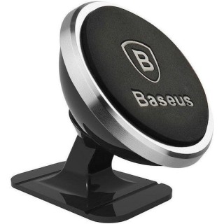 Baseus - Car Holder (SUCX140012) - 360°, Magnetic Grip for Dashboard, Windshield - Black Silver