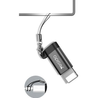 Yesido - OTG Adapter (GS05) - Lightning to Micro USB, Plug & Play, 480Mbps - Black