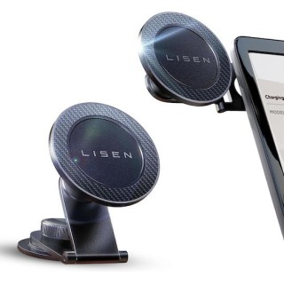 Lisen - Car Holder (YL0223050002) - Magnetic Grip, for Dashboard, Universal, Adjustable, Secure Fit, N52 Magnets - Black